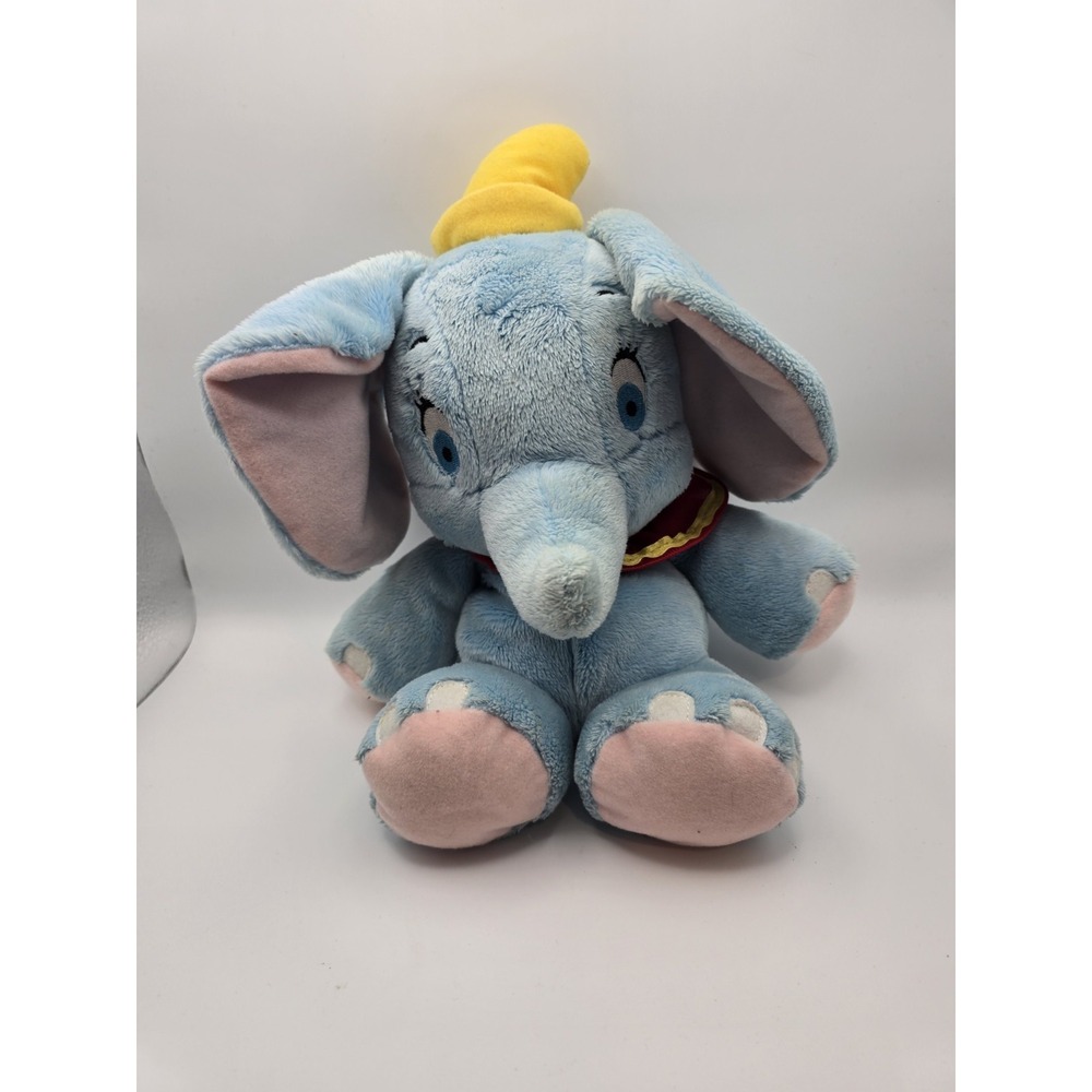 Disney 12" Baby Dumbo the Elephant Blue Pink Plush‎